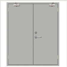 鋼質(zhì)雙開隔熱防火門