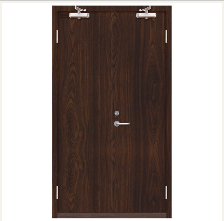 木質(zhì)雙開隔熱防火門（黑胡桃）